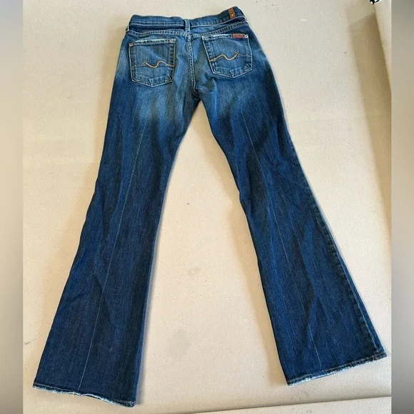 women’s size 26 flare mid rise stretch 7 for all mankind - Picture 3 of 5